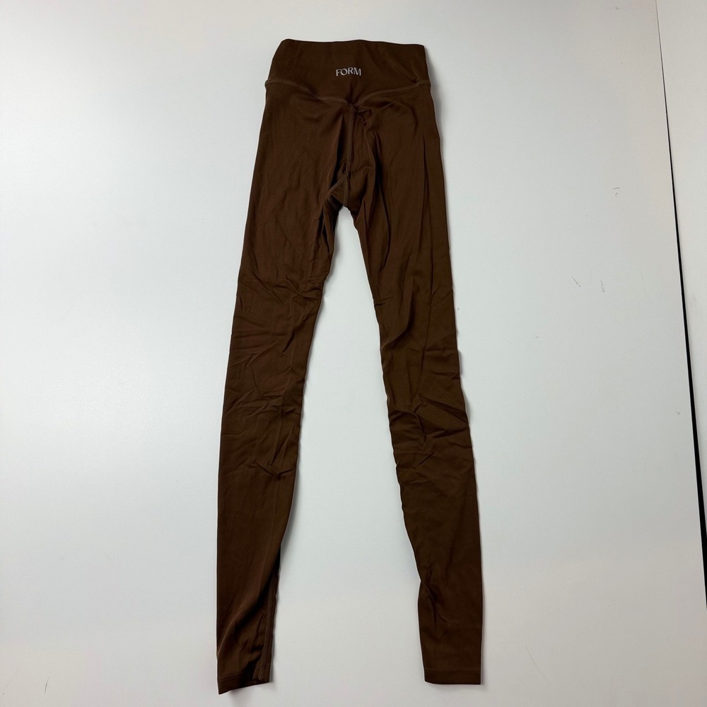 FORM Womens High Waisted Athletic Leggings Brown Size XS Activewear Yoga